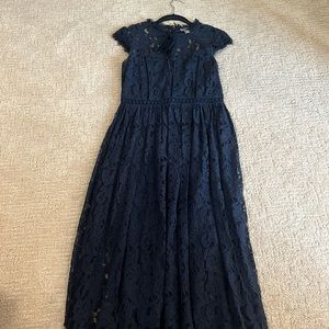 Navy lace dress